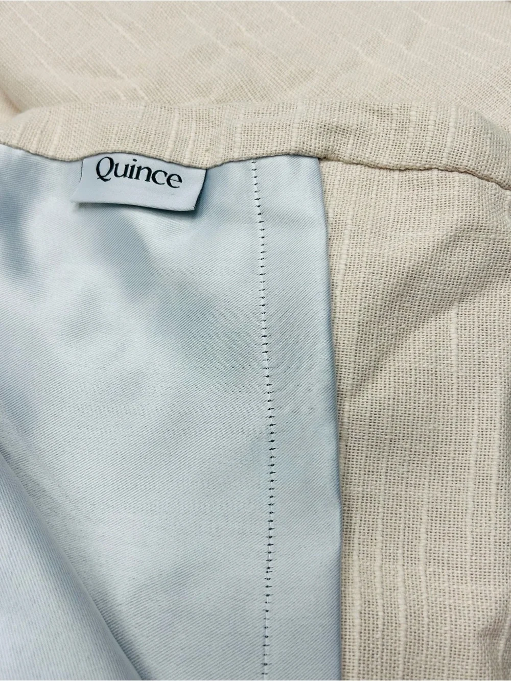 QUINCE Set Of 2 48x108 Cotton Slub Room Darkening Curtains Natural 9943